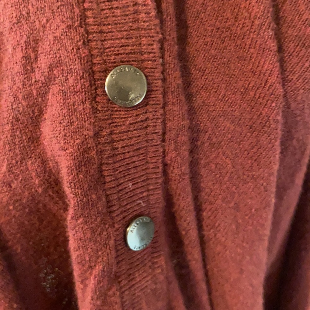 All Saints Burgundy Cowl Neck Sweater - Picture 5 of 5